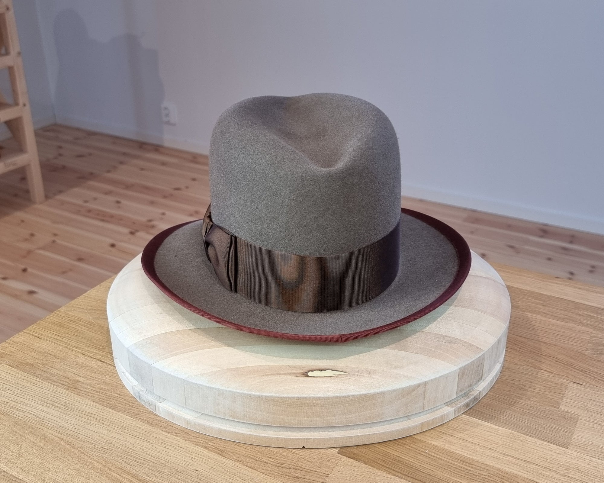 CAGNEY FEDORA | WHISKEY COLOR | DELUXE RABBIT & HARE BLEND | SIZE 58, US 7 1/4