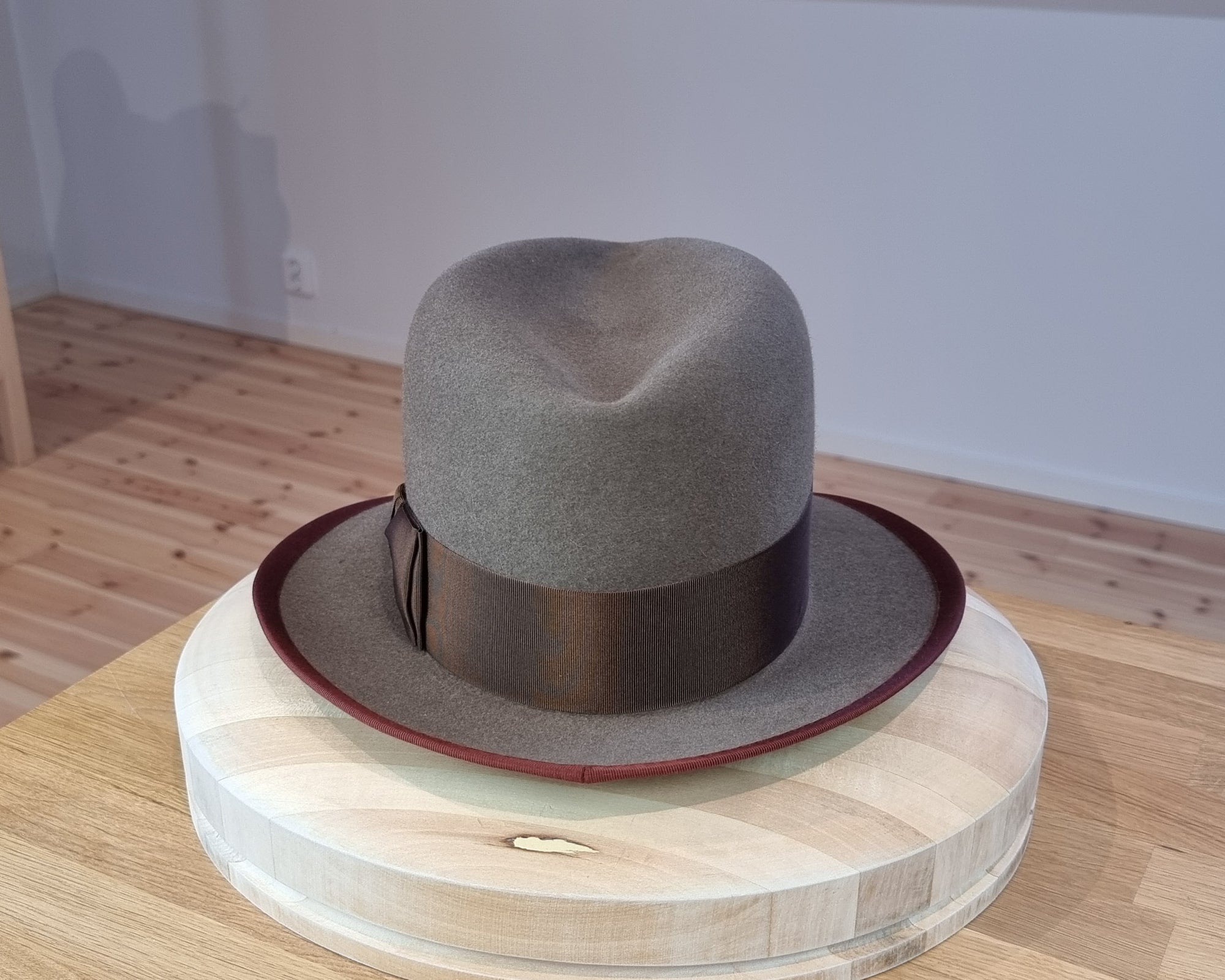 CAGNEY FEDORA | WHISKEY COLOR | DELUXE RABBIT & HARE BLEND | SIZE 58, US 7 1/4