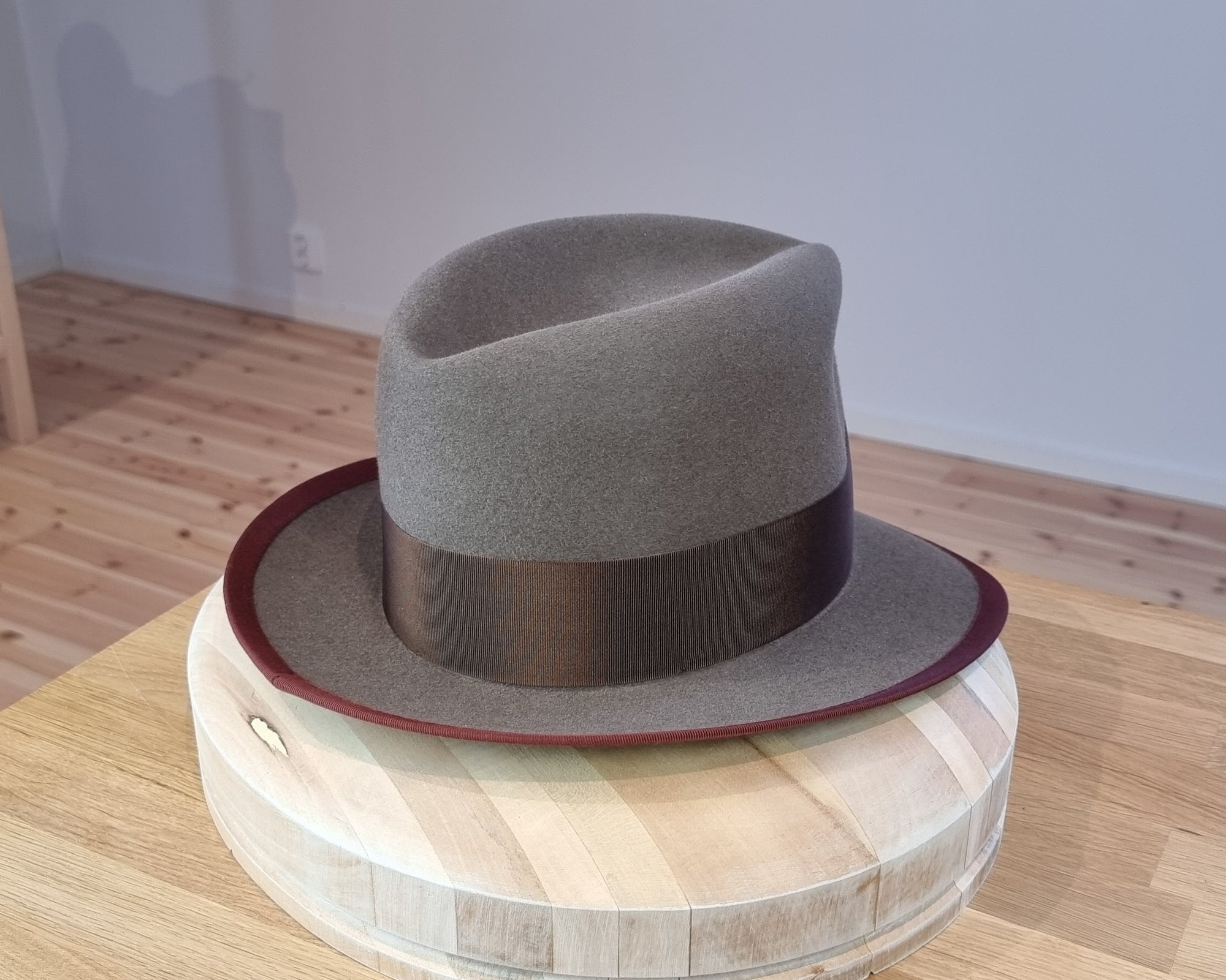 CAGNEY FEDORA | WHISKEY COLOR | DELUXE RABBIT & HARE BLEND | SIZE 58, US 7 1/4