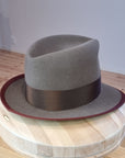 CAGNEY FEDORA | WHISKEY COLOR | DELUXE RABBIT & HARE BLEND | SIZE 58, US 7 1/4