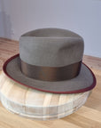 CAGNEY FEDORA | WHISKEY COLOR | DELUXE RABBIT & HARE BLEND | SIZE 58, US 7 1/4