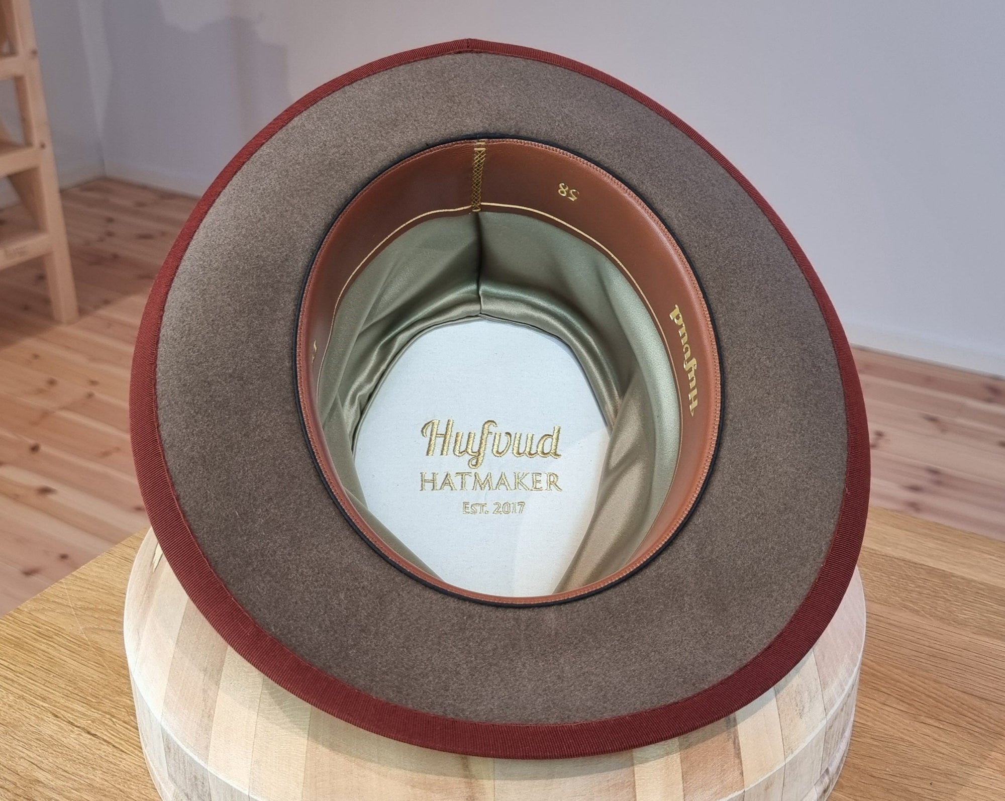 CAGNEY FEDORA | WHISKEY COLOR | DELUXE RABBIT & HARE BLEND | SIZE 58, US 7 1/4