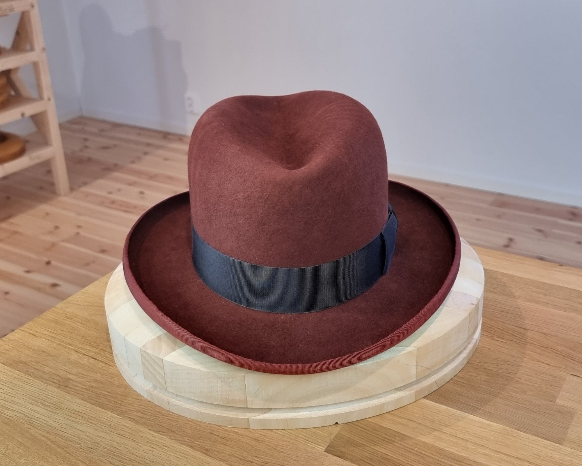 WESTERN HJALMAR HOMBURG | RUSTIC COPPER COLOR | 100X BEAVER | SIZE 60, US 7 1/2