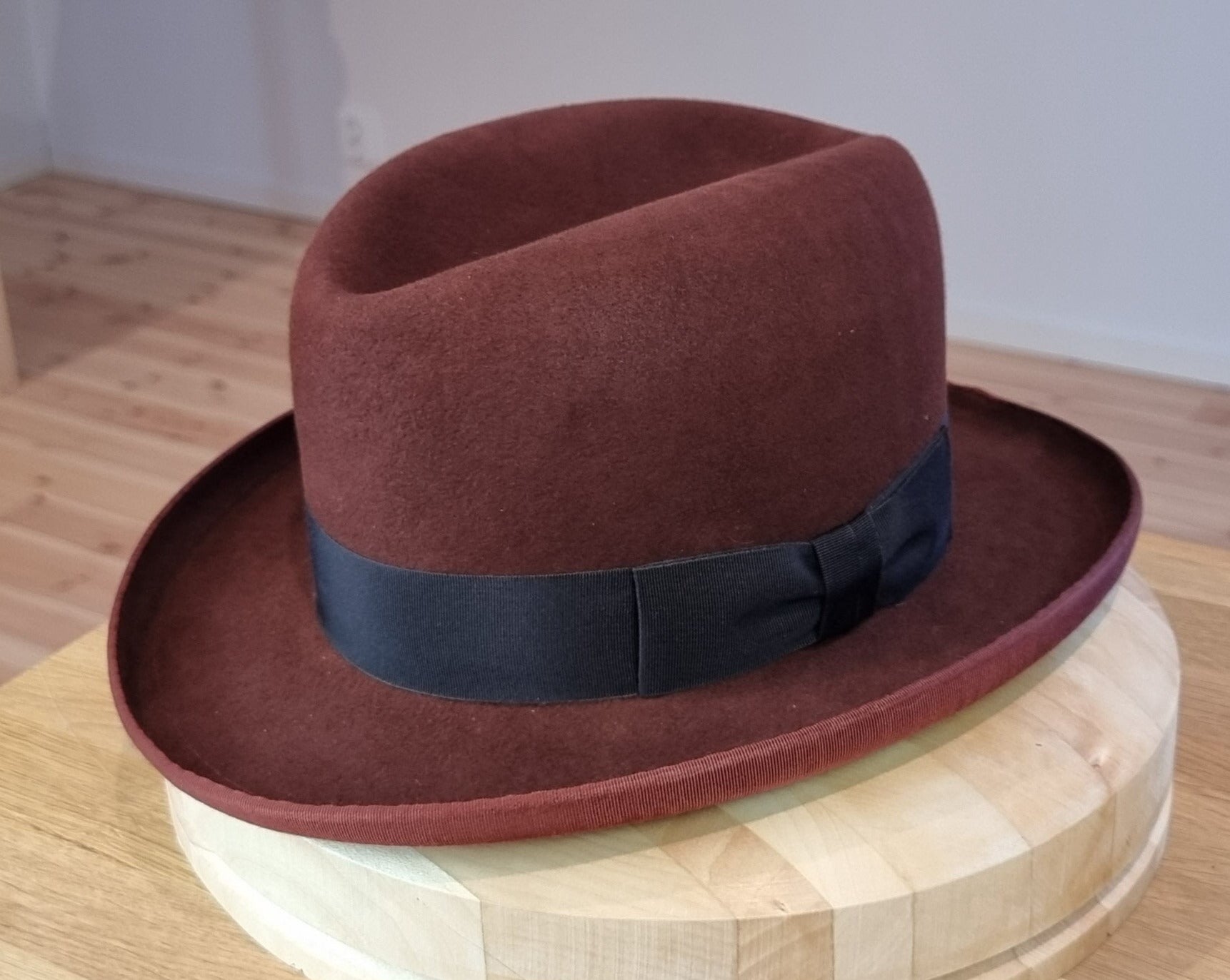 WESTERN HJALMAR HOMBURG | RUSTIC COPPER COLOR | 100X BEAVER | SIZE 60, US 7 1/2