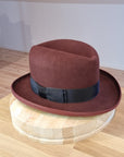 WESTERN HJALMAR HOMBURG | RUSTIC COPPER COLOR | 100X BEAVER | SIZE 60, US 7 1/2