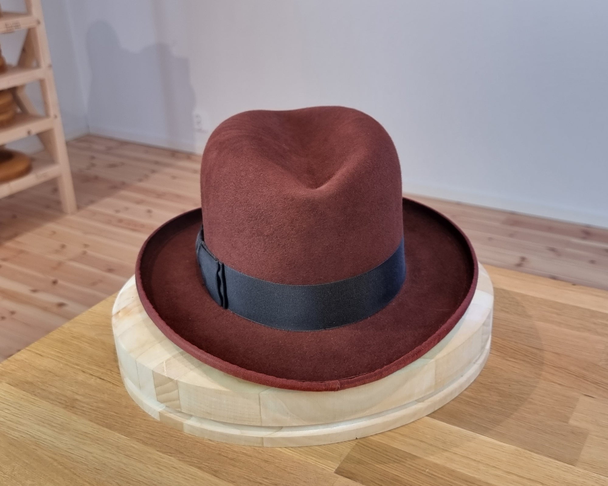 WESTERN HJALMAR HOMBURG | RUSTIC COPPER COLOR | 100X BEAVER | SIZE 60, US 7 1/2