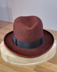 WESTERN HJALMAR HOMBURG | RUSTIC COPPER COLOR | 100X BEAVER | SIZE 60, US 7 1/2
