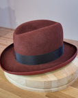 WESTERN HJALMAR HOMBURG | RUSTIC COPPER COLOR | 100X BEAVER | SIZE 60, US 7 1/2