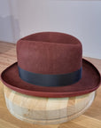 WESTERN HJALMAR HOMBURG | RUSTIC COPPER COLOR | 100X BEAVER | SIZE 60, US 7 1/2