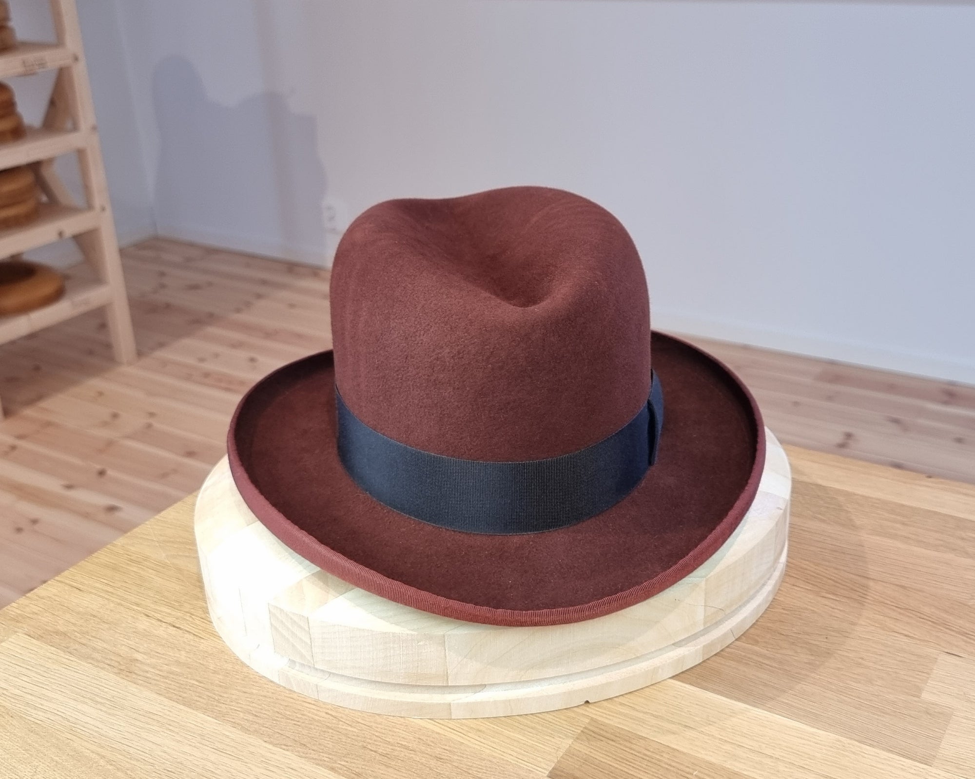 WESTERN HJALMAR HOMBURG | RUSTIC COPPER COLOR | 100X BEAVER | SIZE 60, US 7 1/2