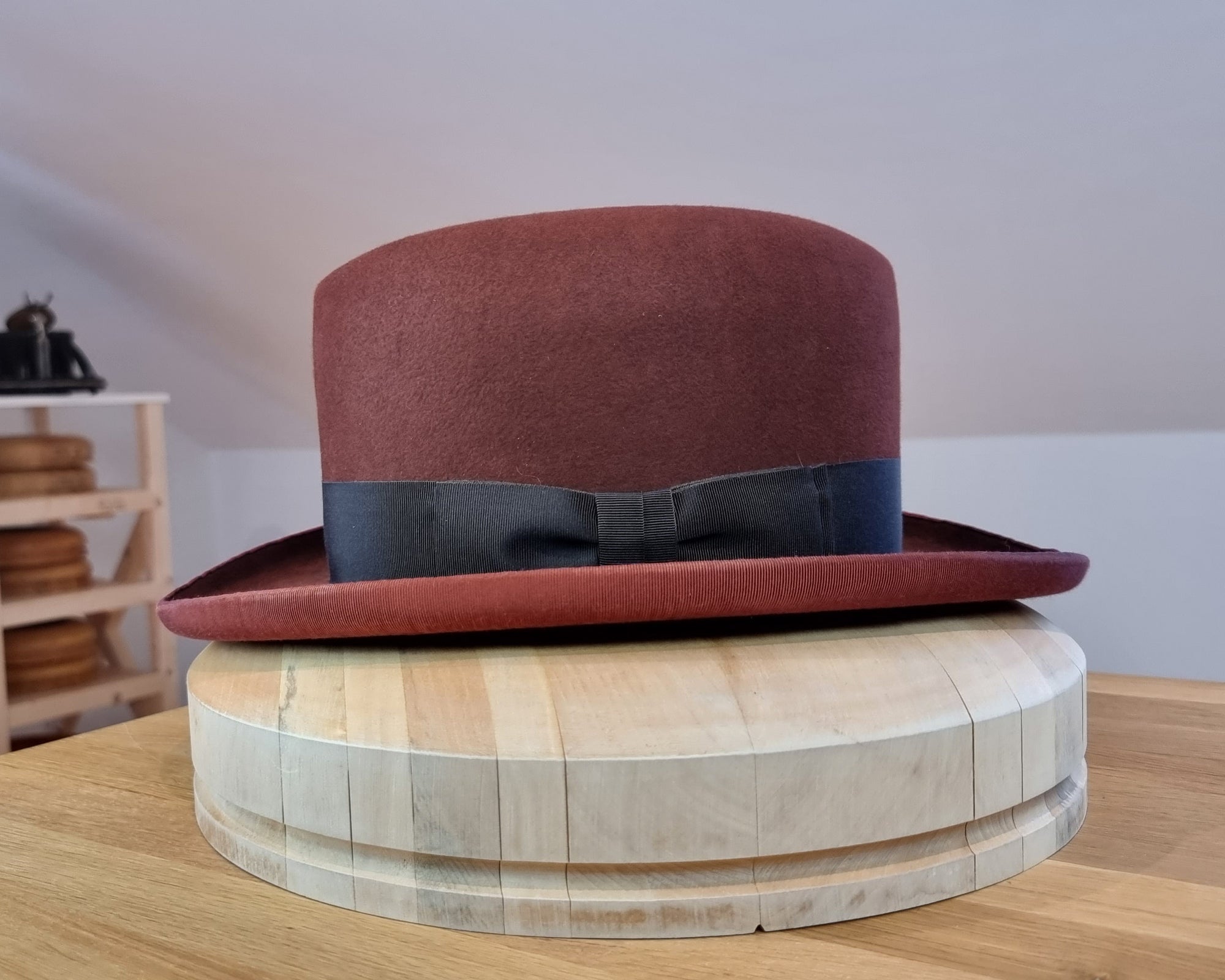 WESTERN HJALMAR HOMBURG | RUSTIC COPPER COLOR | 100X BEAVER | SIZE 60, US 7 1/2