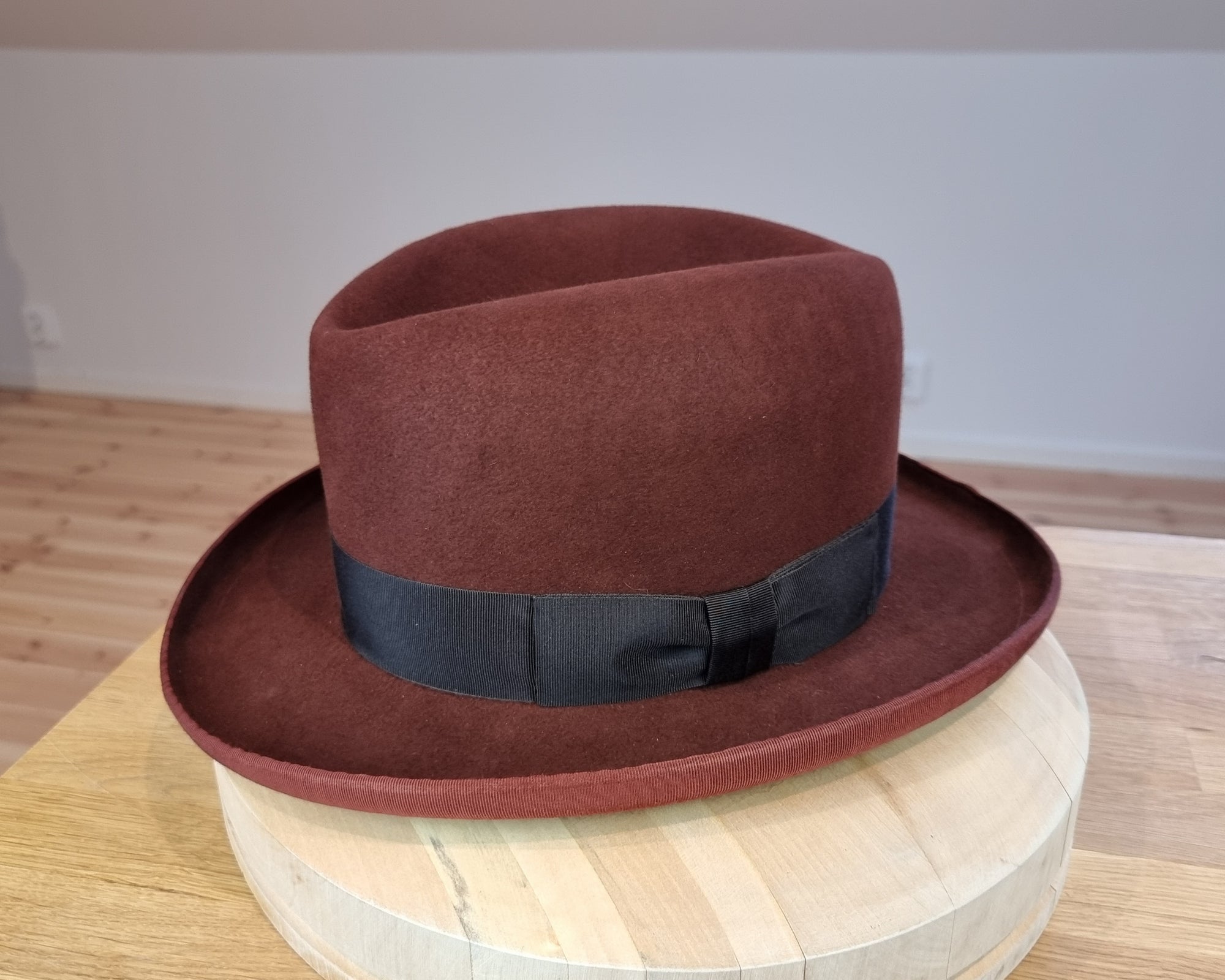 WESTERN HJALMAR HOMBURG | RUSTIC COPPER COLOR | 100X BEAVER | SIZE 60, US 7 1/2