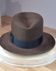 LEIFUR Lucky FEDORA | 50X BEAVER BLEND | SABLE BROWN | SIZE 58, US 7 1/4