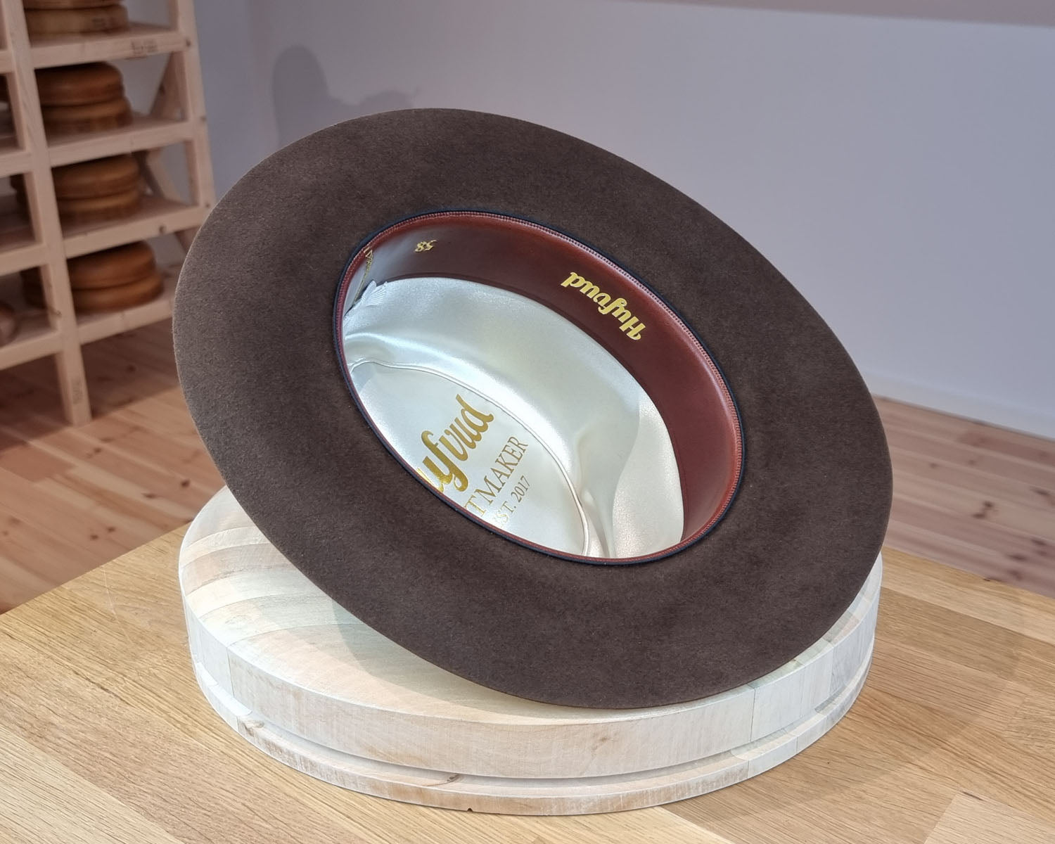 LEIFUR Lucky FEDORA | 50X BEAVER BLEND | SABLE BROWN | SIZE 58, US 7 1/4