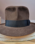 LEIFUR Lucky FEDORA | 50X BEAVER BLEND | SABLE BROWN | SIZE 58, US 7 1/4