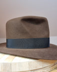 LEIFUR Lucky FEDORA | 50X BEAVER BLEND | SABLE BROWN | SIZE 58, US 7 1/4