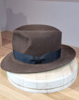 LEIFUR Lucky FEDORA | 50X BEAVER BLEND | SABLE BROWN | SIZE 59, US 7 3/8