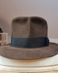 LEIFUR Lucky FEDORA | 50X BEAVER BLEND | SABLE BROWN | SIZE 59, US 7 3/8