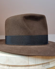 LEIFUR Lucky FEDORA | 50X BEAVER BLEND | SABLE BROWN | SIZE 59, US 7 3/8