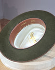 BOGART FEDORA | 100X BEAVER | MOSS GREEN COLOR | SIZE 60, US 7 1/2
