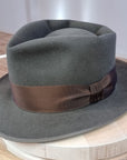 BOGART FEDORA | 50X BEAVER BLEND | OLIVE COLOR |  SIZE 61, US 7 5/8