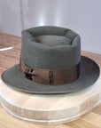 BOGART FEDORA | 50X BEAVER BLEND | OLIVE COLOR |  SIZE 61, US 7 5/8