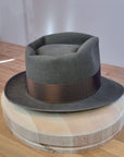 BOGART FEDORA | 50X BEAVER BLEND | OLIVE COLOR |  SIZE 61, US 7 5/8