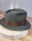 BOGART FEDORA | 50X BEAVER BLEND | OLIVE COLOR |  SIZE 61, US 7 5/8