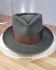 BOGART FEDORA | 50X BEAVER BLEND | OLIVE COLOR |  SIZE 61, US 7 5/8