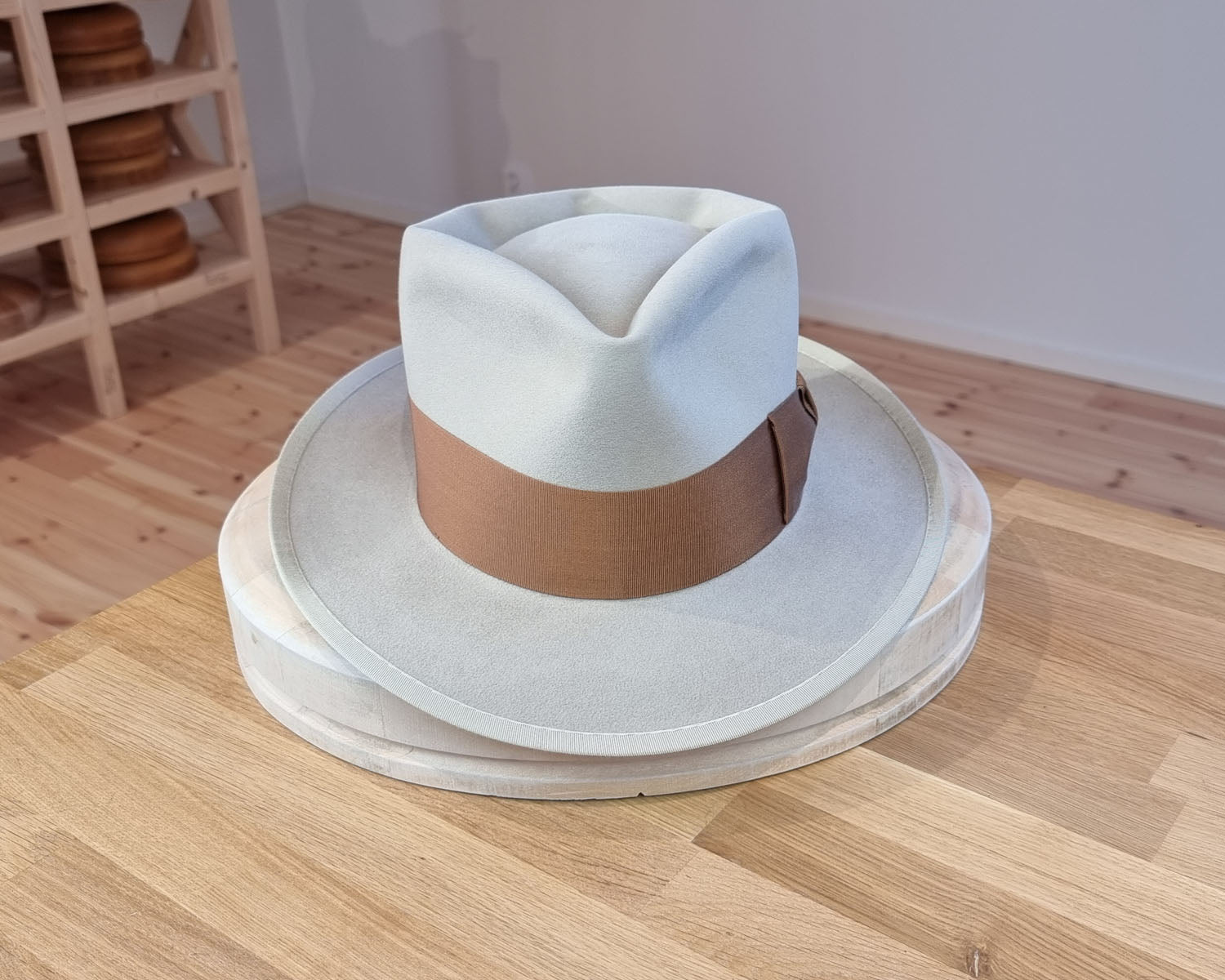 BOGART FEDORA | 100X BEAVER | SILVERBELLY COLOR | SIZE 60, US 7 1/2