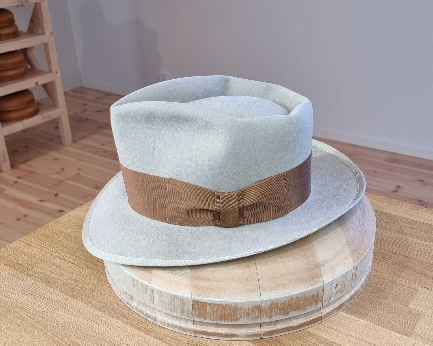 BOGART FEDORA | 100X BEAVER | SILVERBELLY COLOR | SIZE 60, US 7 1/2