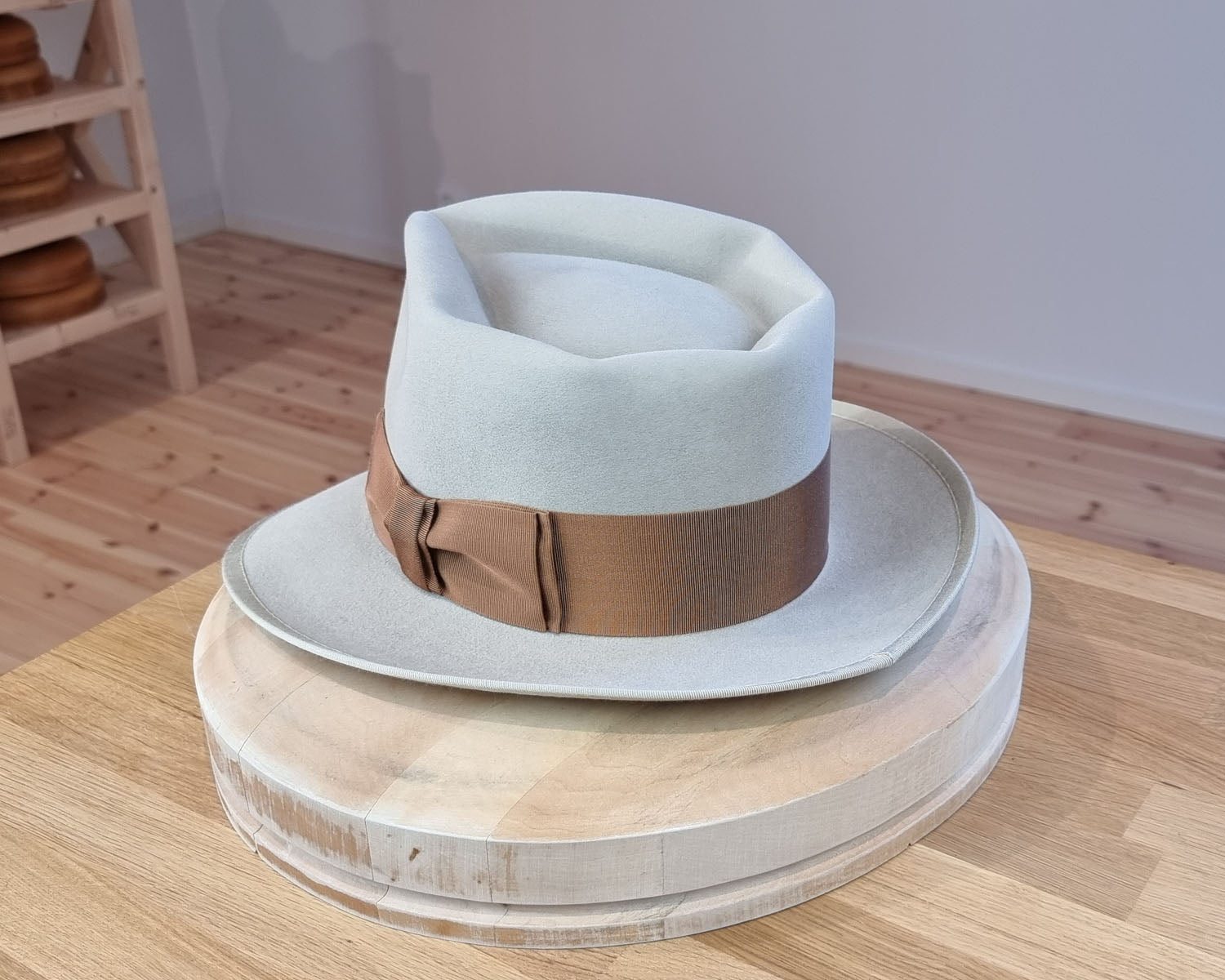 BOGART FEDORA | 100X BEAVER | SILVERBELLY COLOR | SIZE 60, US 7 1/2