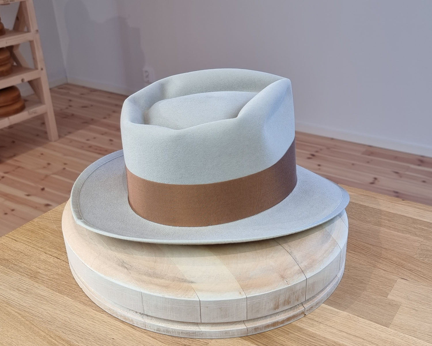 BOGART FEDORA | 100X BEAVER | SILVERBELLY COLOR | SIZE 60, US 7 1/2