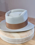 BOGART FEDORA | 100X BEAVER | SILVERBELLY COLOR | SIZE 60, US 7 1/2