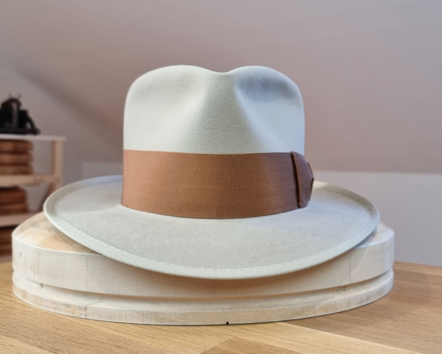 BOGART FEDORA | 100X BEAVER | SILVERBELLY COLOR | SIZE 60, US 7 1/2