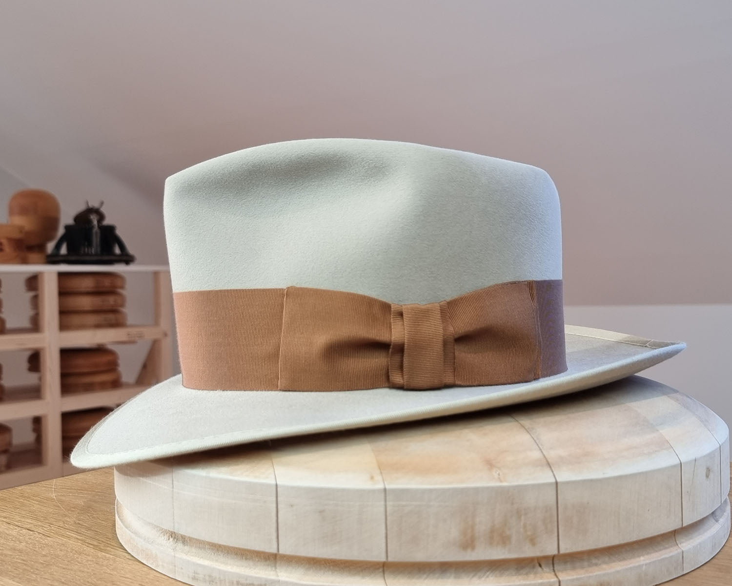 BOGART FEDORA | 100X BEAVER | SILVERBELLY COLOR | SIZE 60, US 7 1/2