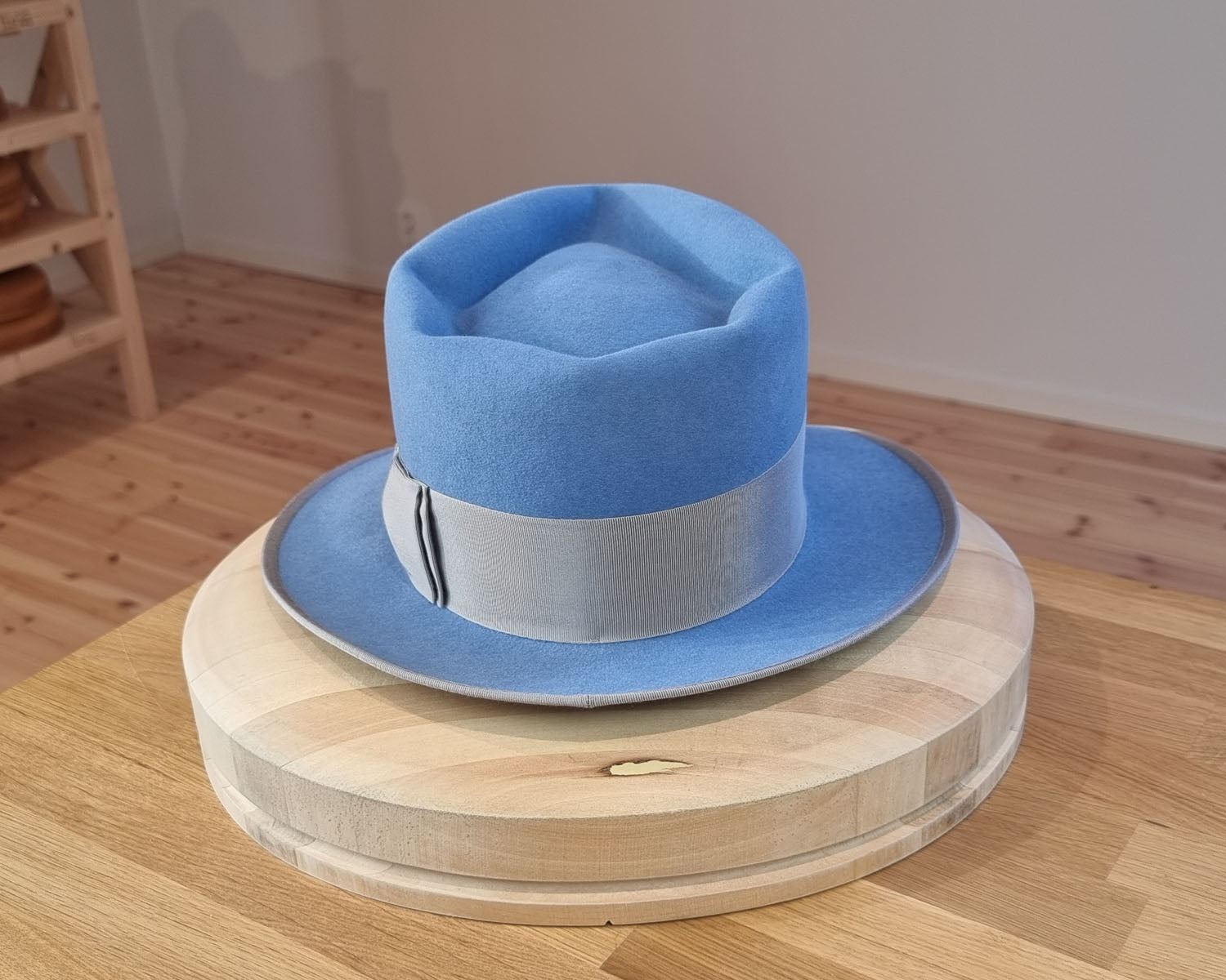 BOGART FEDORA | 50X BEAVER BLEND | MAJESTIC BLUE COLOR |  SIZE 58, US 7 1/4