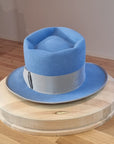 BOGART FEDORA | 50X BEAVER BLEND | MAJESTIC BLUE COLOR |  SIZE 58, US 7 1/4