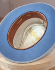 BOGART FEDORA | 50X BEAVER BLEND | MAJESTIC BLUE COLOR |  SIZE 58, US 7 1/4