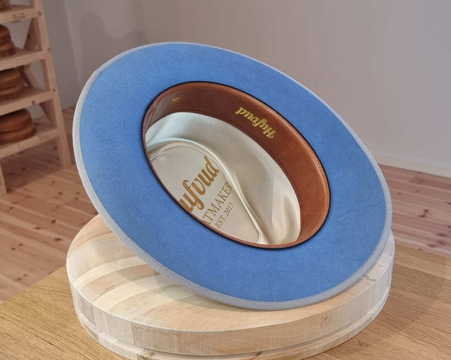 BOGART FEDORA | 50X BEAVER BLEND | MAJESTIC BLUE COLOR |  SIZE 58, US 7 1/4