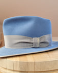 BOGART FEDORA | 50X BEAVER BLEND | MAJESTIC BLUE COLOR |  SIZE 58, US 7 1/4