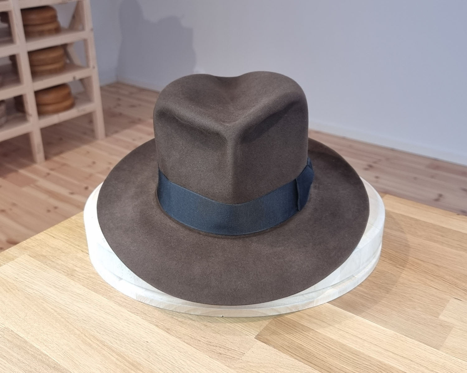 LEIFUR Lucky FEDORA | 100X BEAVER | SABLE BROWN | US 7 1/2, EU 60