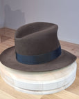 LEIFUR Lucky FEDORA | 100X BEAVER | SABLE BROWN | US 7 1/2, EU 60