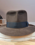 LEIFUR Lucky FEDORA | 100X BEAVER | SABLE BROWN | US 7 1/2, EU 60