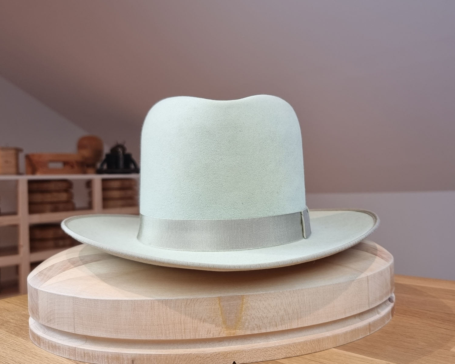 WESTERN UPCYCLE | 4X BEAVER BLEND | SILVERBELLY | SIZE 57, US 7 1/8