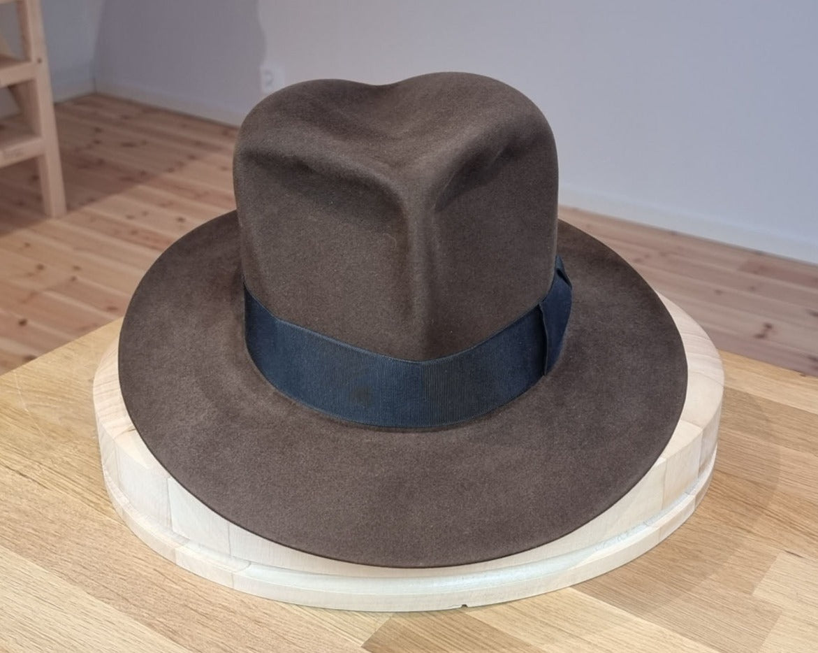 LEIFUR Lucky FEDORA | 100X BEAVER | SABLE BROWN | US 7 1/4, EU 58