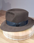 LEIFUR Lucky FEDORA | 100X BEAVER | SABLE BROWN | US 7 1/4, EU 58