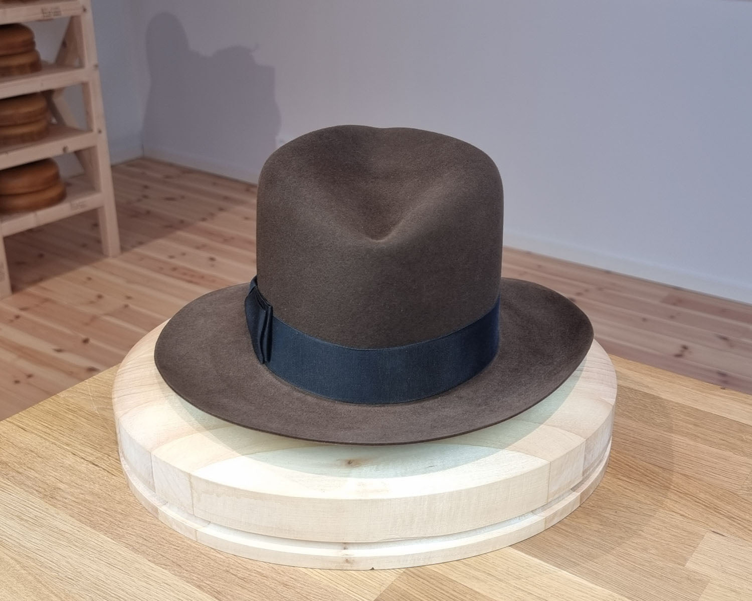 LEIFUR Lucky FEDORA | 100X BEAVER | SABLE BROWN | US 7 1/4, EU 58
