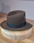 LEIFUR Lucky FEDORA | 100X BEAVER | SABLE BROWN | US 7 1/4, EU 58