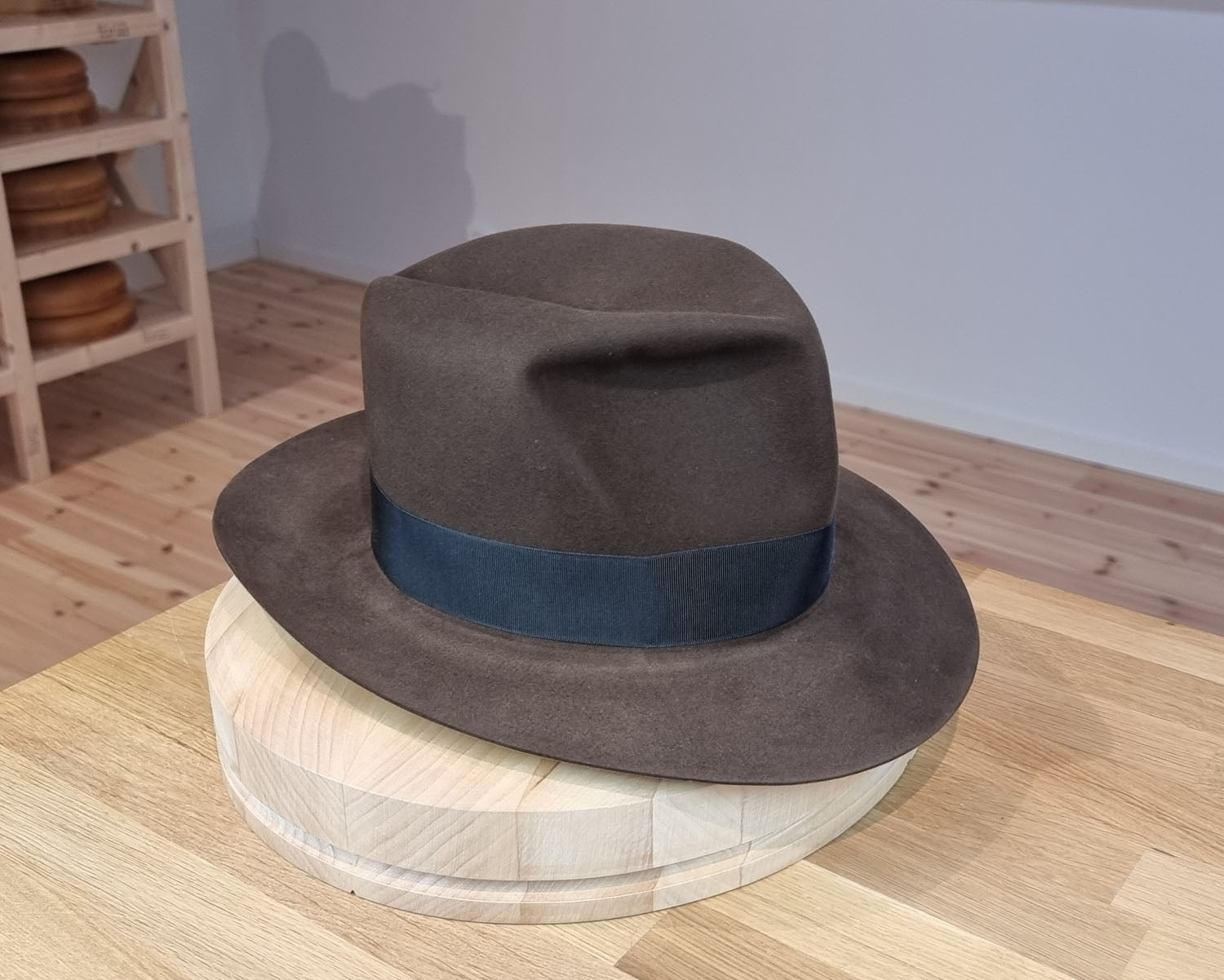LEIFUR Lucky FEDORA | 100X BEAVER | SABLE BROWN | US 7 1/4, EU 58